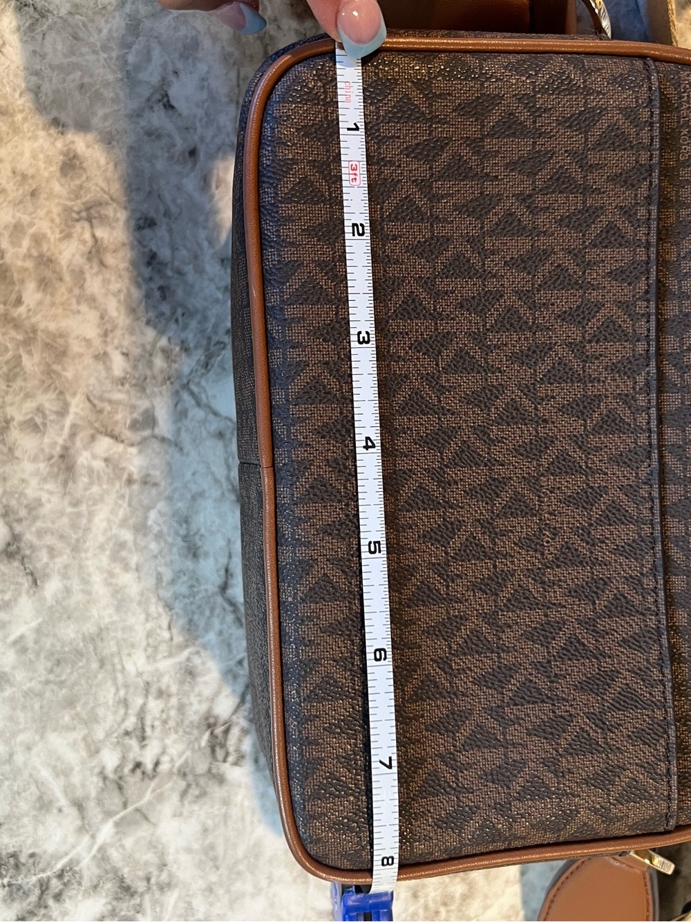 Michael Kors Brown Logo Belt Bag with Dual Front Pockets - Picture 4 of 7